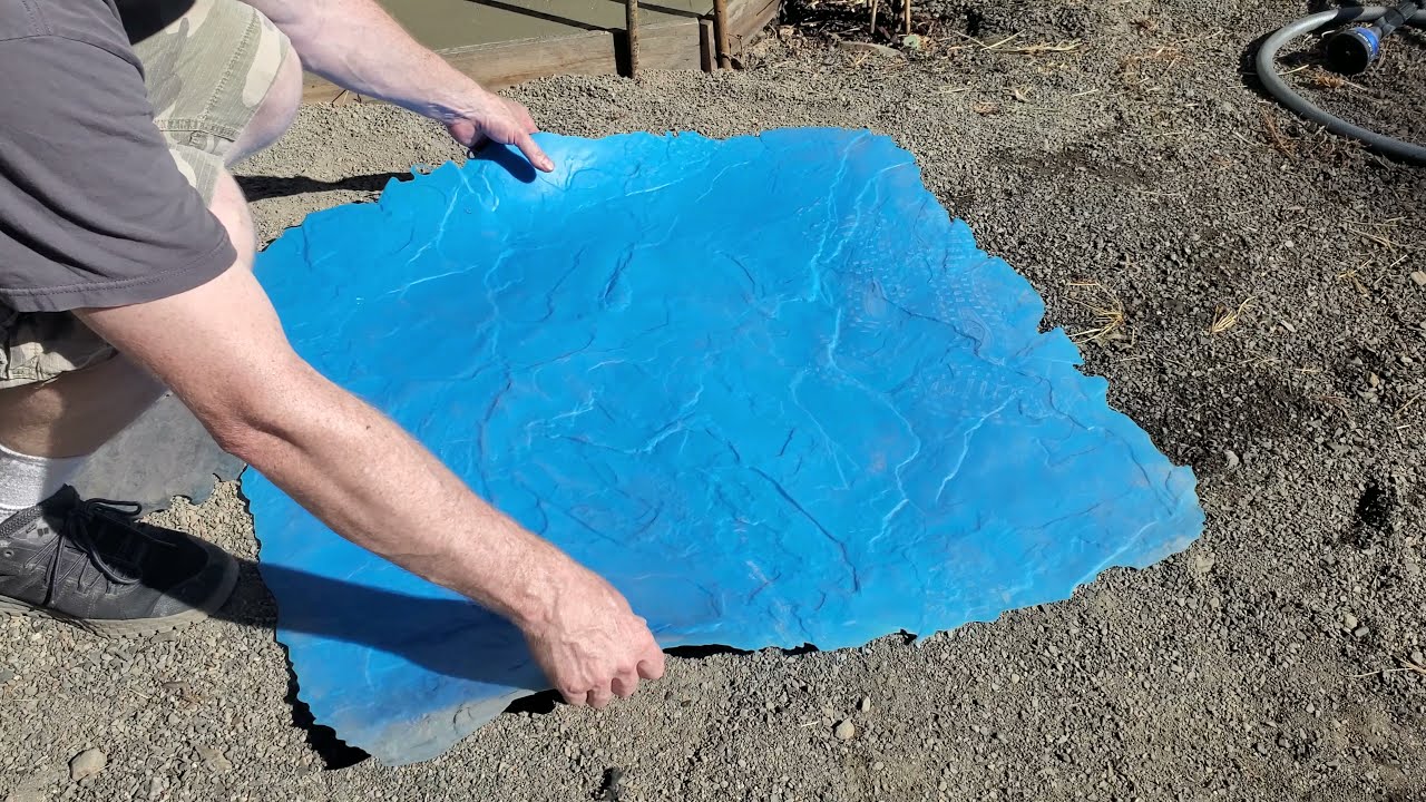 Stamping Concrete with Seamless 36