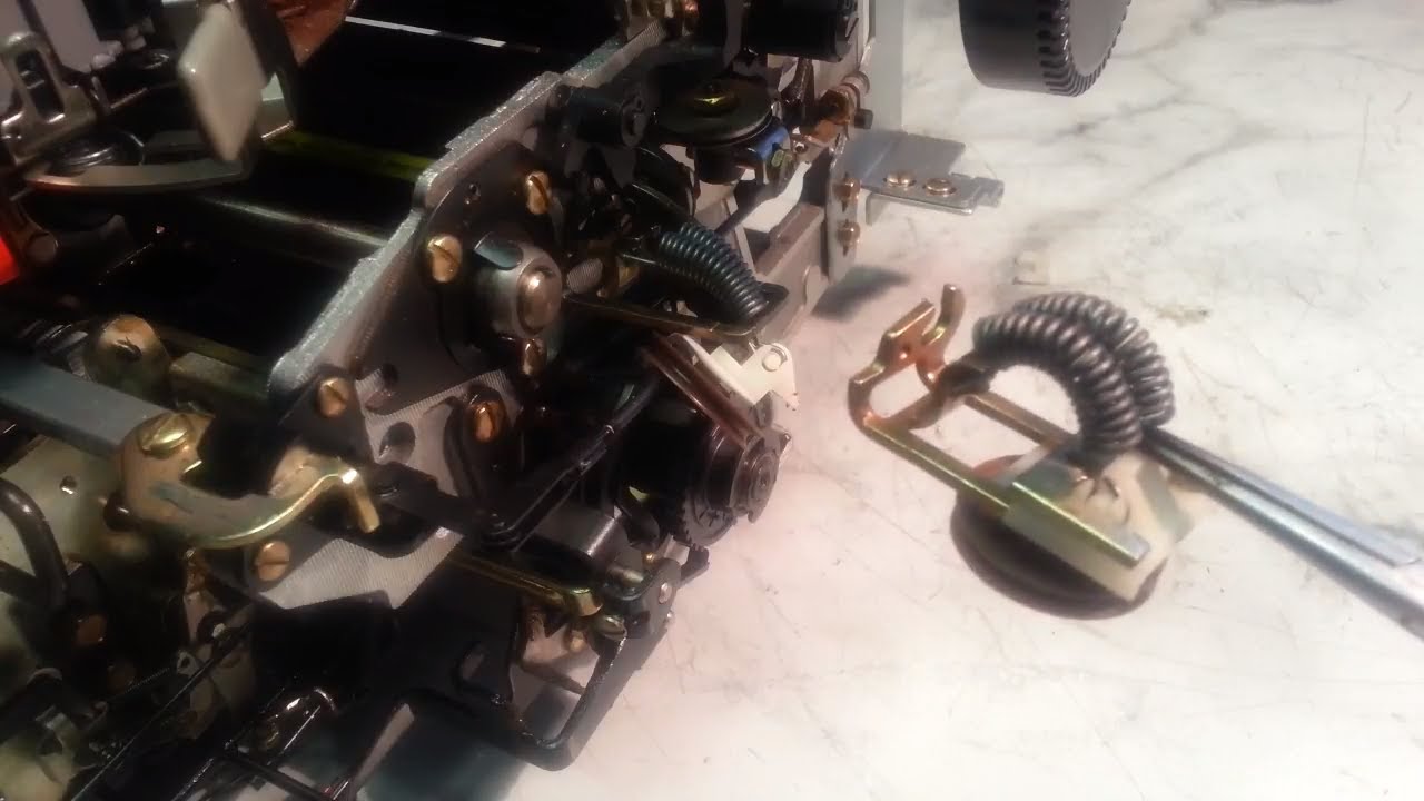IBM Selectric Typewriter Transport Pulley and Tab Return Cords Replacement Wind Mainspring Version 2