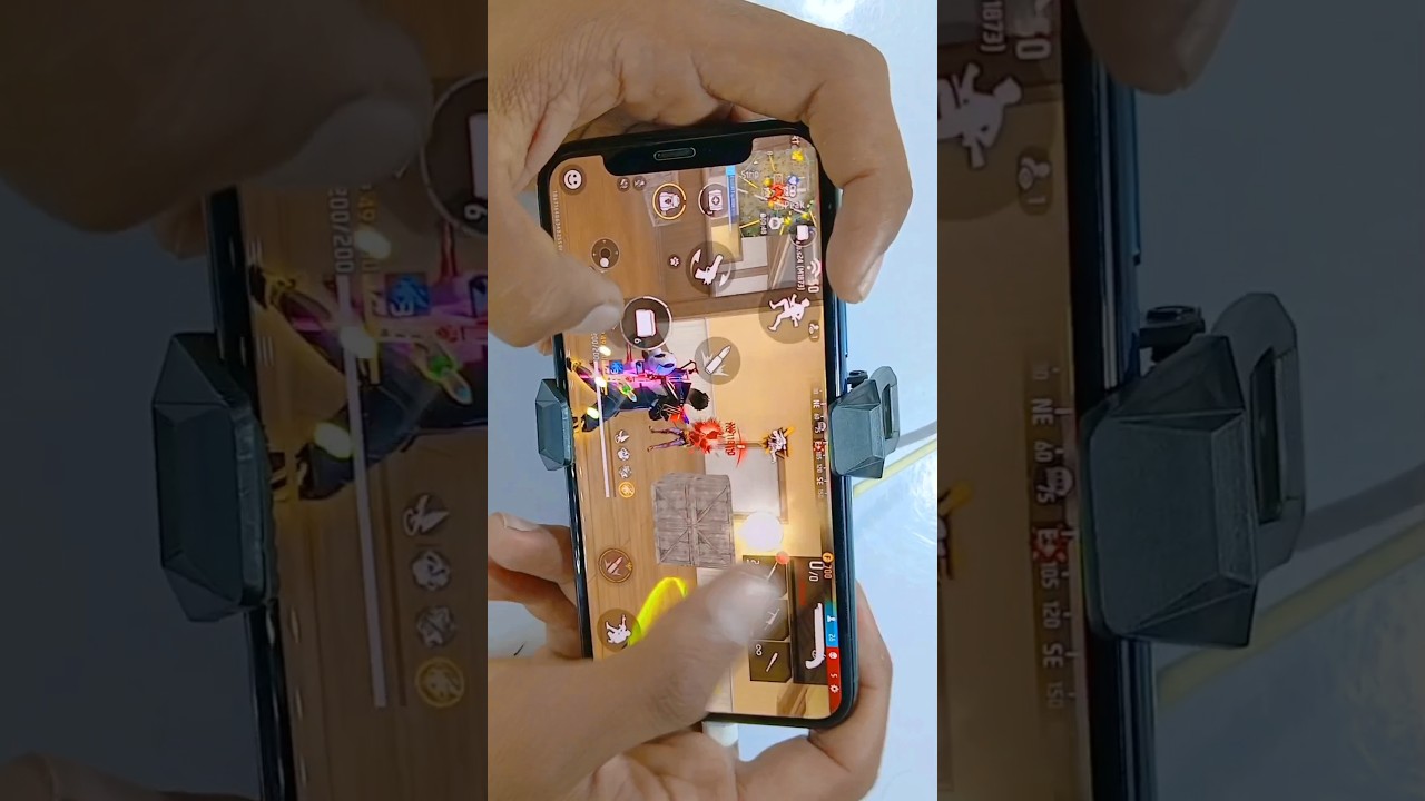 Iphone 11pro Free Fire handcam hacker gameplay 🔥
