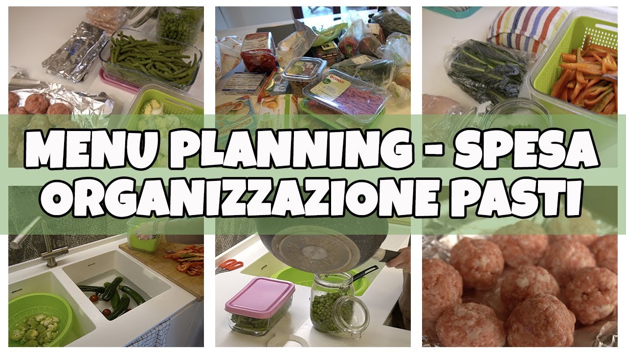 MENU PLANNING, SPESA E ORGANIZZAZIONE PASTI SETTIMANALI | FACCIAMO TUTTO | Giuly T