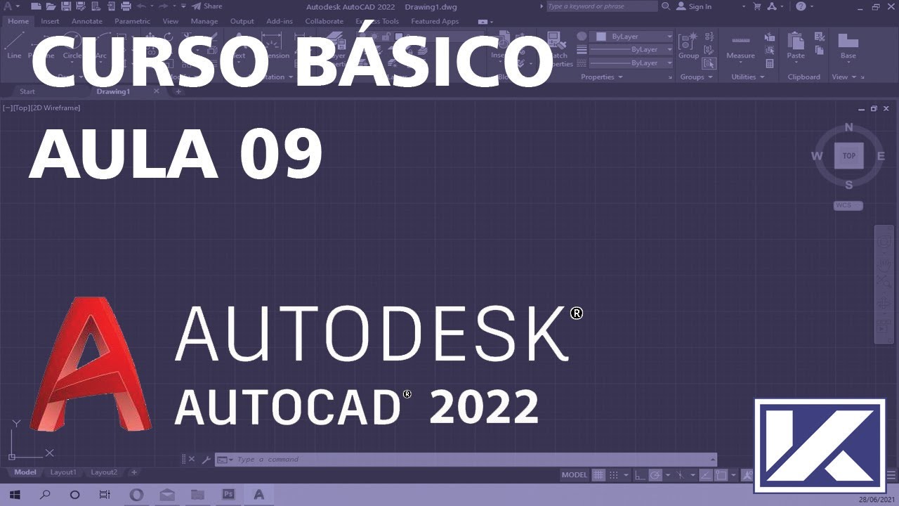 Curso Básico de AutoCAD 2022 | Aula 09 | DENHANDO CASA 45m² - PARTE 1