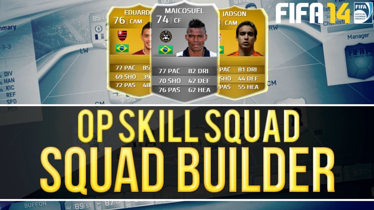 Fifa 14 Ultimate Team| 40K OVERPOWERED CHEAP BRAZILLIAN SKILL SQUAD BUILDER! FT DANTE, PATO & JADSON