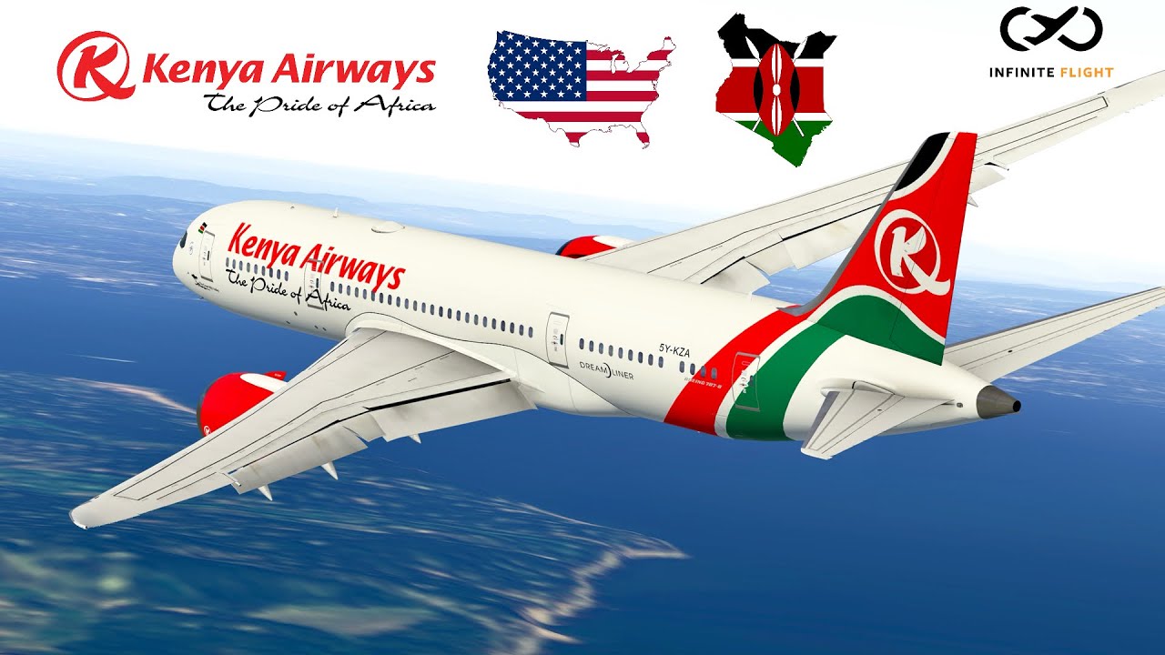 Infinite Flight: Nairobi (NBO) to New York (JFK) | Kenya Airways | Boeing 787-8