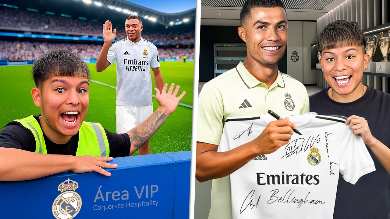 CONOCÍ A LOS JUGADORES DEL REAL MADRID.. “Mbappe, Cristiano Ronaldo..”