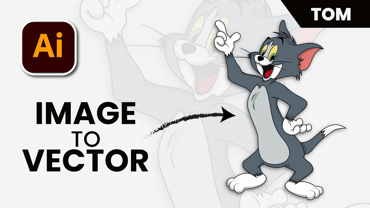From Image to Vector: Tracing Tom in Illustrator | Character Illustration