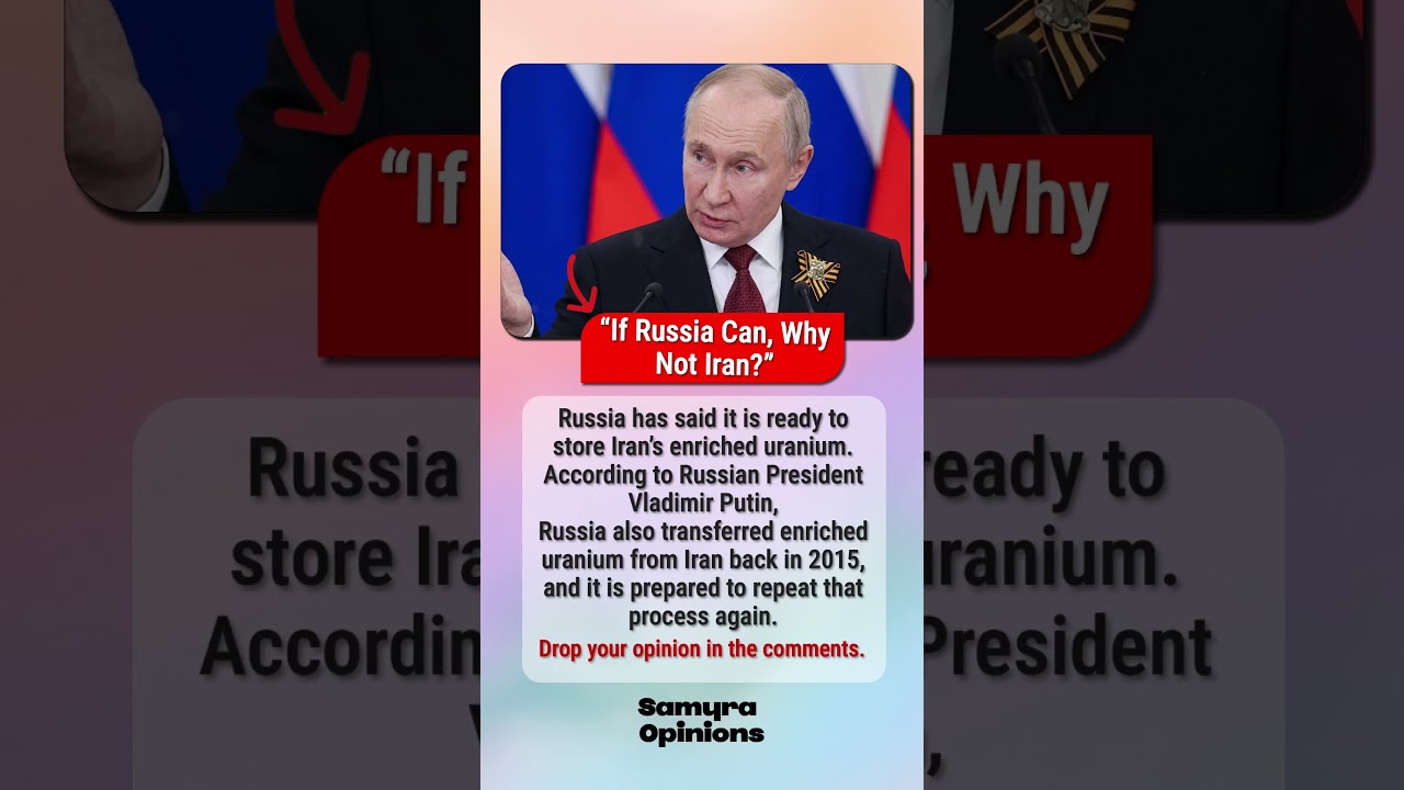 Putin Ready to Store Iran&rsquo;s Uranium Again? Nuclear Talks Intensify