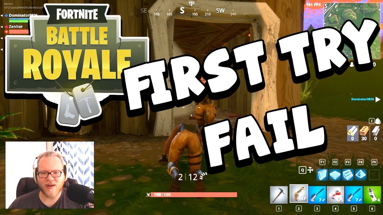 Massive Fails - Fornite Battle Royale (First Try)