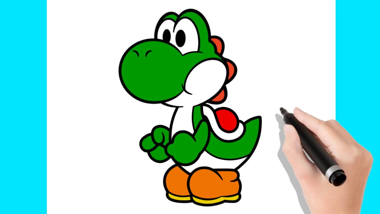 Comment dessiner Yoshi de Super Mario