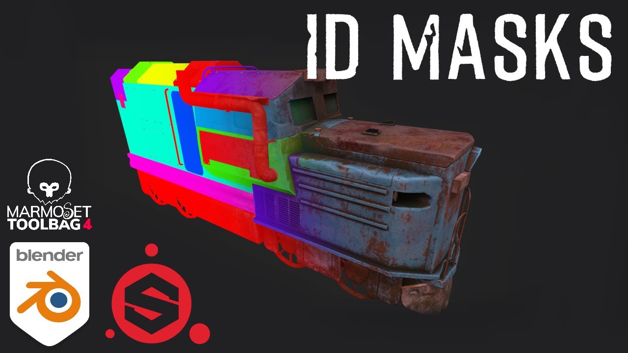 Baking ID Masks for Blender Models (SPainter/Marmoset)