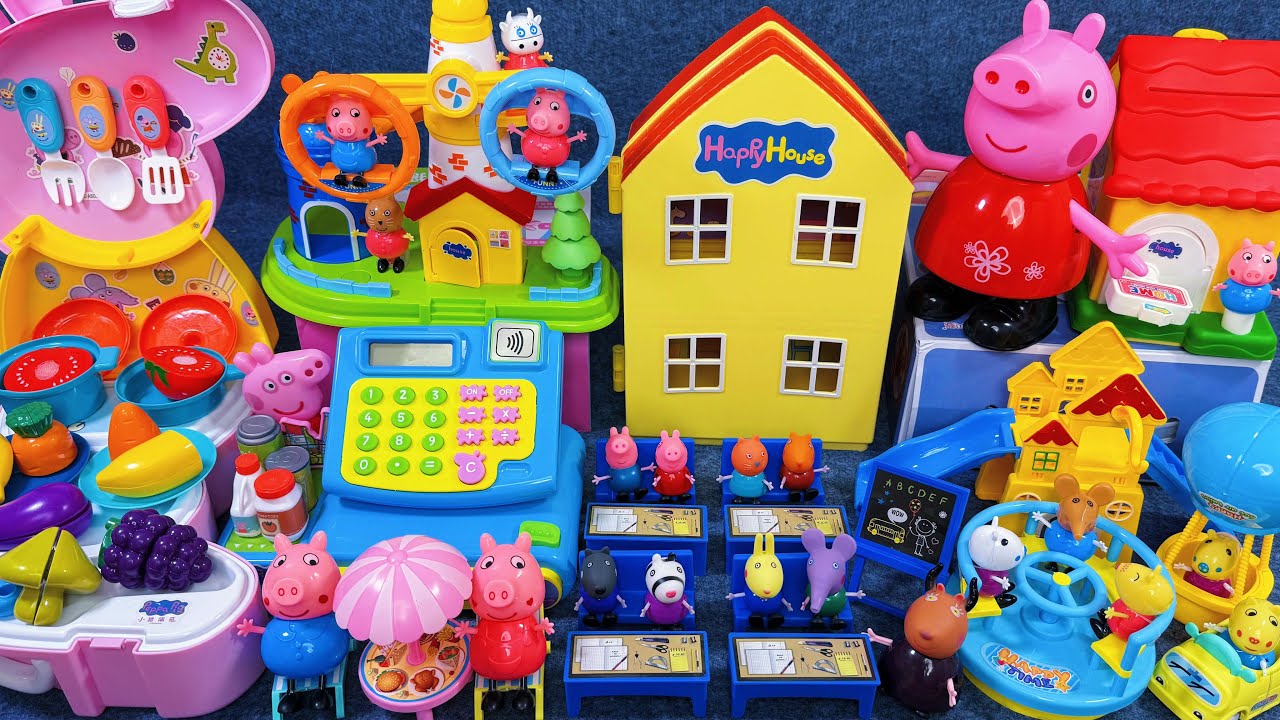 10 Minutes Satisfying with Unboxing Peppa Pig Learning and Entertainment Playset ASMR｜Review Toys
