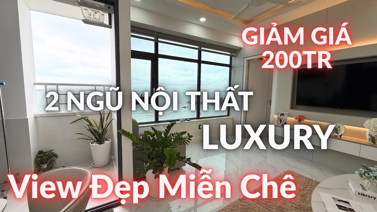 Giảm Giá 200tr Bán Căn Hộ View Biển Góc Hai Mặt Thoáng  Nội Thất Đẹp Luxury || Căn Hộ Biển Nha Trang