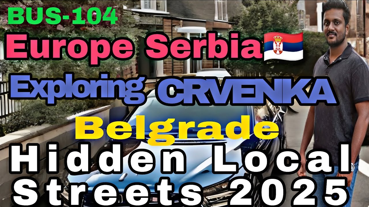 🎥 Explore Serbia 🇷🇸 | CRVENKA Belgrade Full Tour | Beautiful Streets & Local Lifestyle 2025