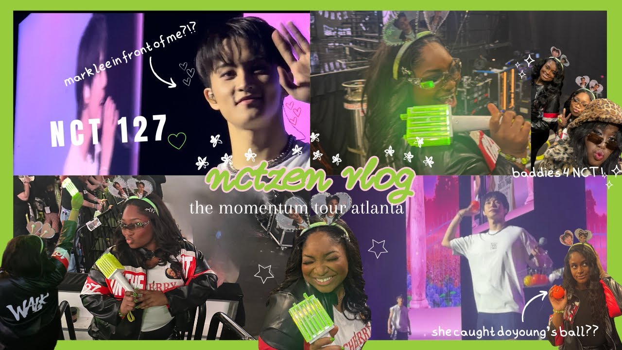 [NCTzen vlog✭] NCT 127 THE MOMENTUM TOUR IN DULUTH | ♡ FRONT ROW OF 100s, CATCHING DY'S SIGNED BALL♡