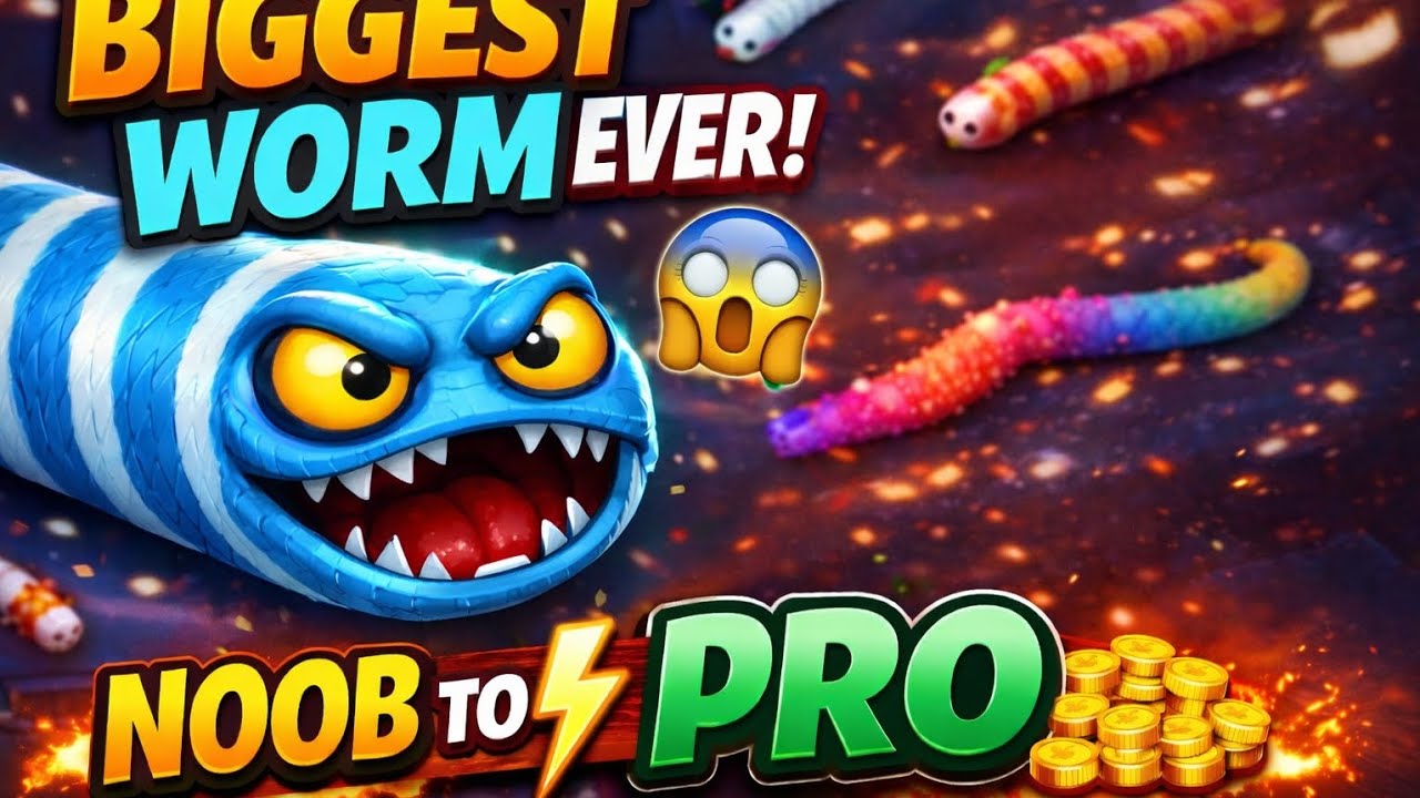 Noob To Pro Worm Game Challenge 💪 Last Tak Dekho Kya Hua 😳 | Worm Game Battle