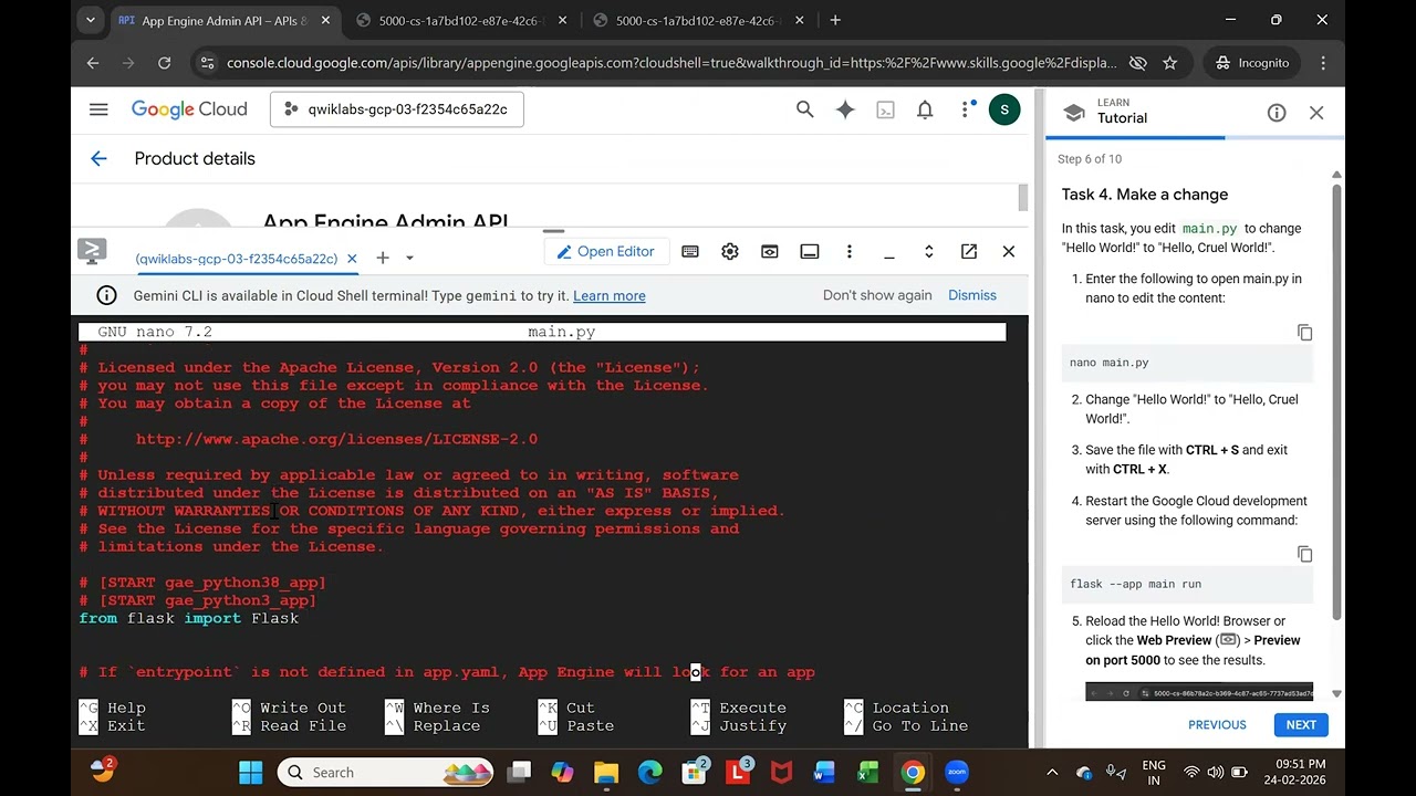 GSP067 - App Engine: Qwik Start - Python