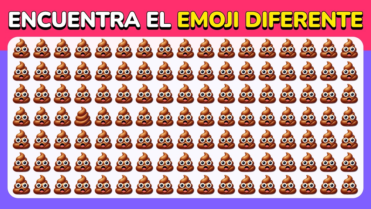 Encuentra el Emoji Diferente - Edici&oacute;n Extrema 🔥🤩💩 | 35 Niveles Definitivos - Desaf&iacute;o de Emojis