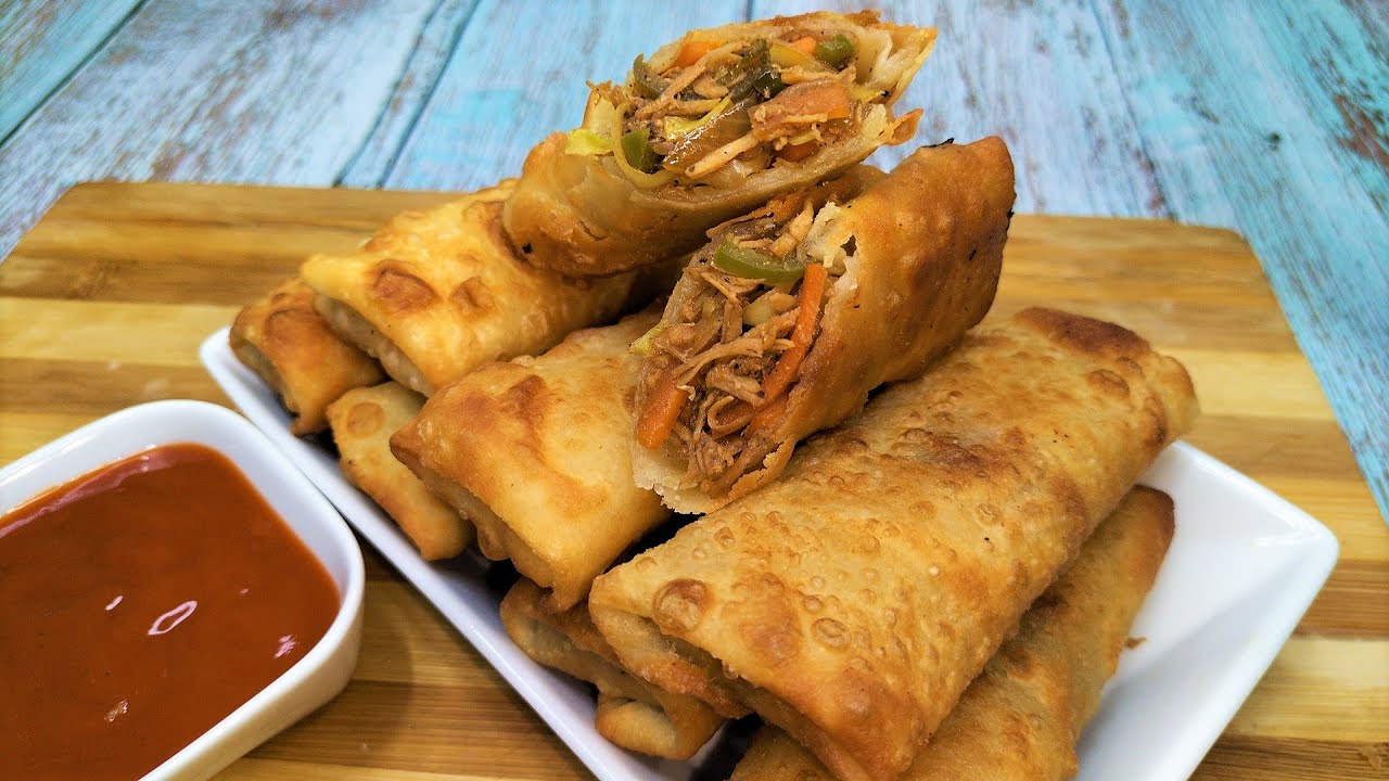 Chicken Spring Roll with Homemade Sheets | Chicken Spring Rolls Recipe | Ramadan Special Recipes