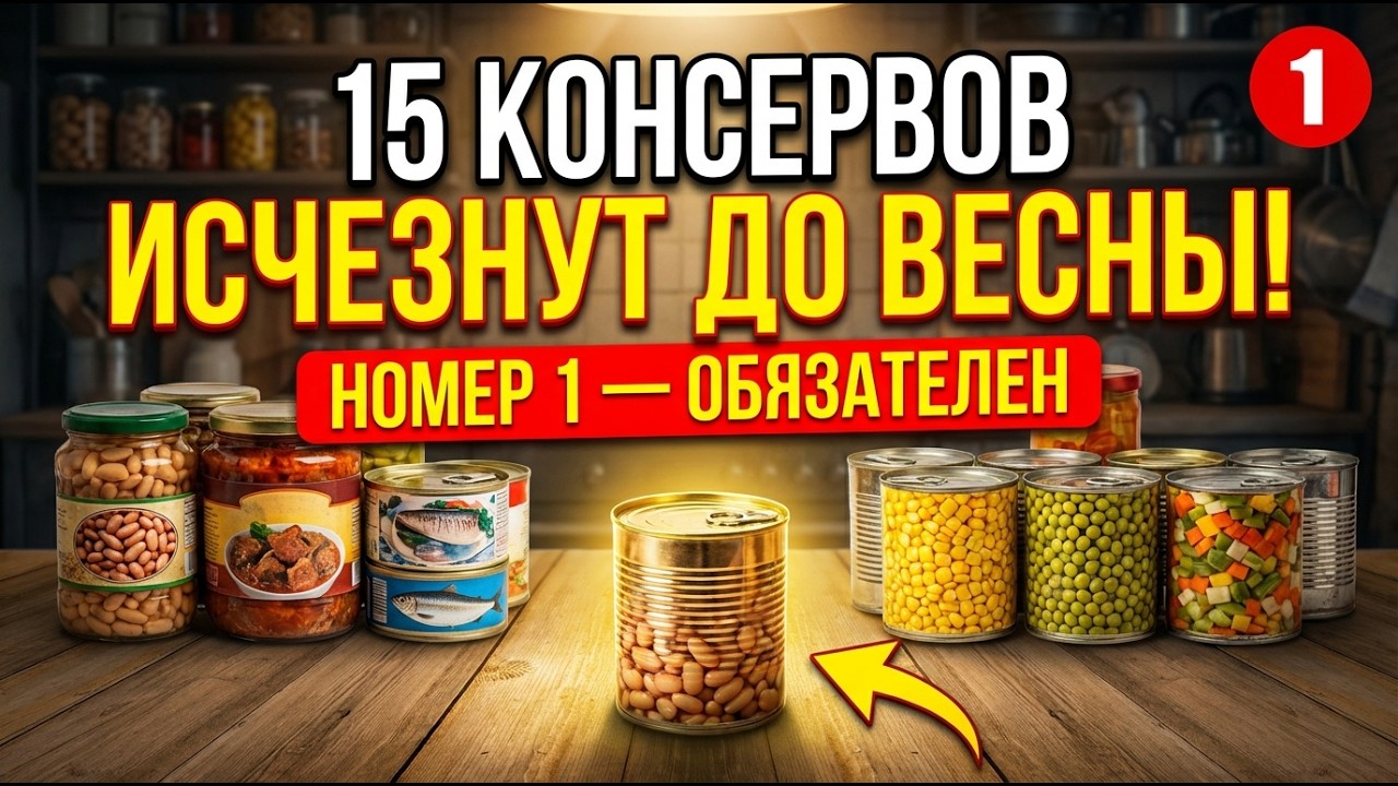 🚨 15 КОНСЕРВОВ ИСЧЕЗНУТ ДО ВЕСНЫ! Номер 1 спасёт вашу семью