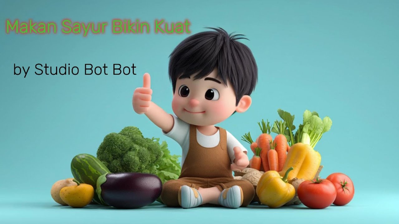 Lagu Anak | Makan Sayur Bikin Kuat 🥦 | Balita 2–4 Tahun | Studio Bot Bot
