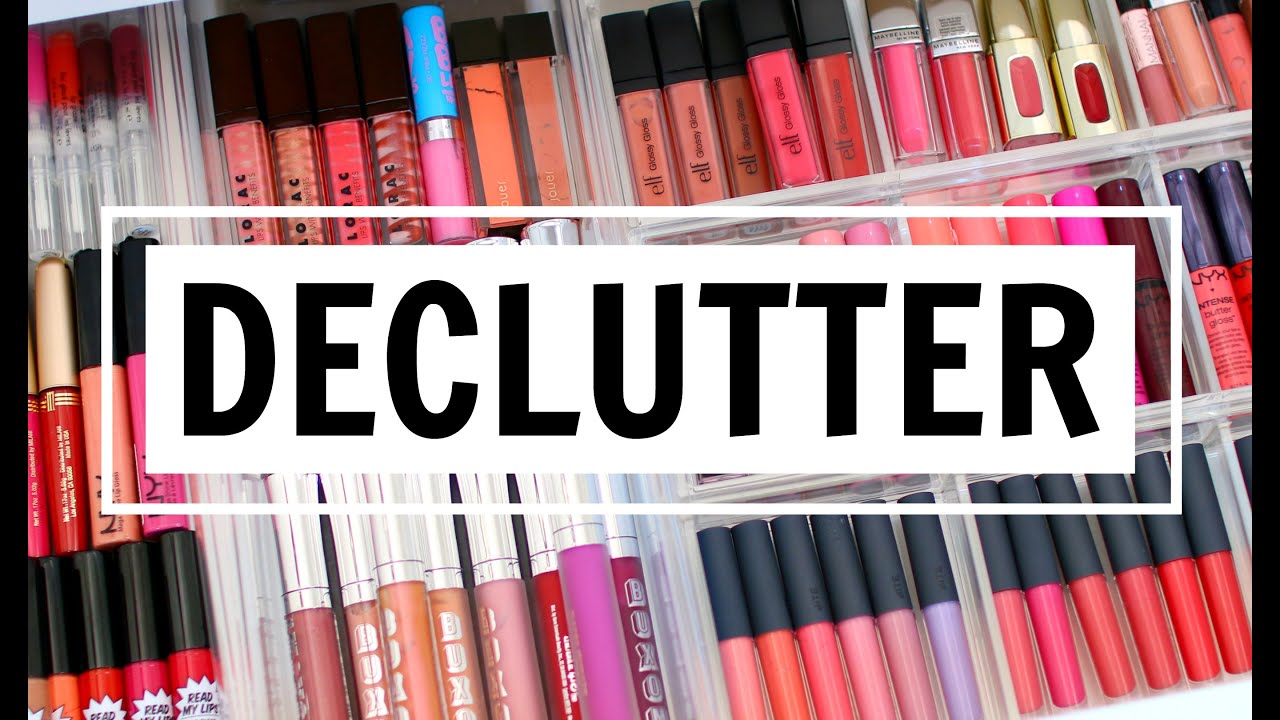 NEW! MAKEUP DECLUTTER 2016: LIP GLOSS