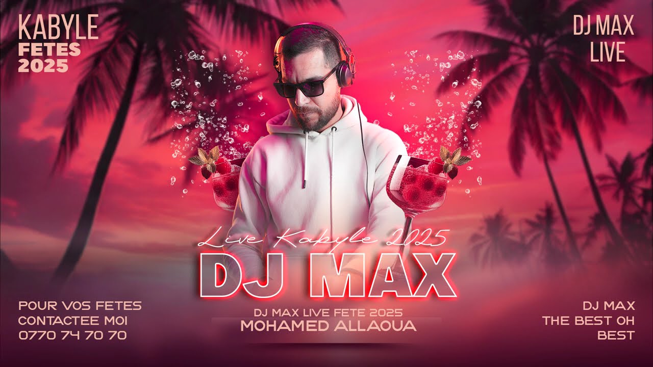 Mohamed Allaoua Live Spécial  Kabyle 2025 [ DJ Max Mix Live Fete Kabyle ]