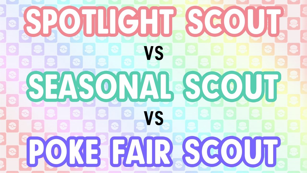 [Pokemon Masters EX] SPOTLIGHT SCOUT против SEASONAL SCOUT против POKE FAIR SCOUT
