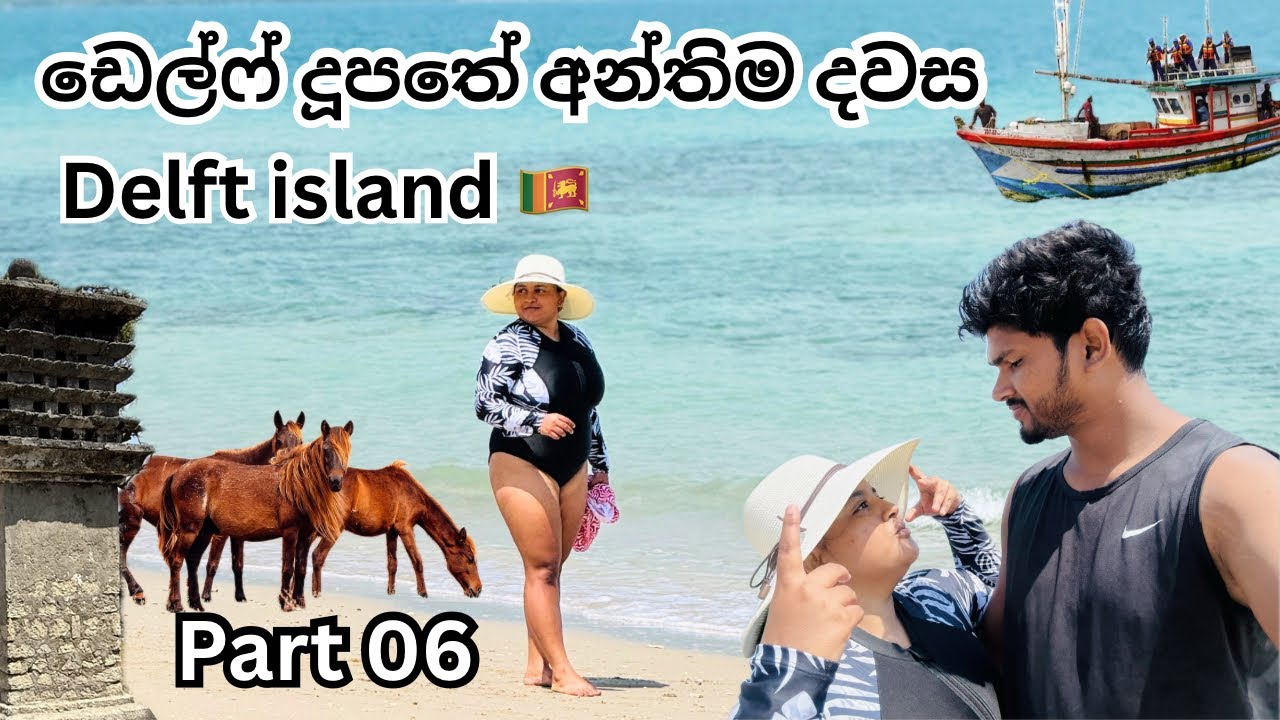 ඩෙල්ෆ් දූපතේ අපි හිටිය අන්තිම දවස 🏝️ Last day on Delft island 🥺 Part 06 ☀️ Delft Beach - Vlog 100