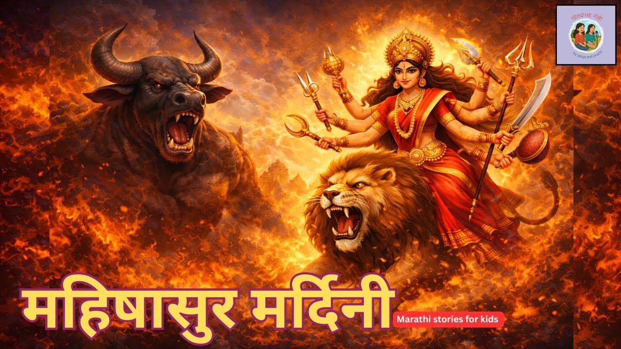 महिषासुर मर्दिनीची गोष्ट | Story of Mahishasura Mardini | महिषासुर वध | देवी दुर्गेची नऊ रूपे