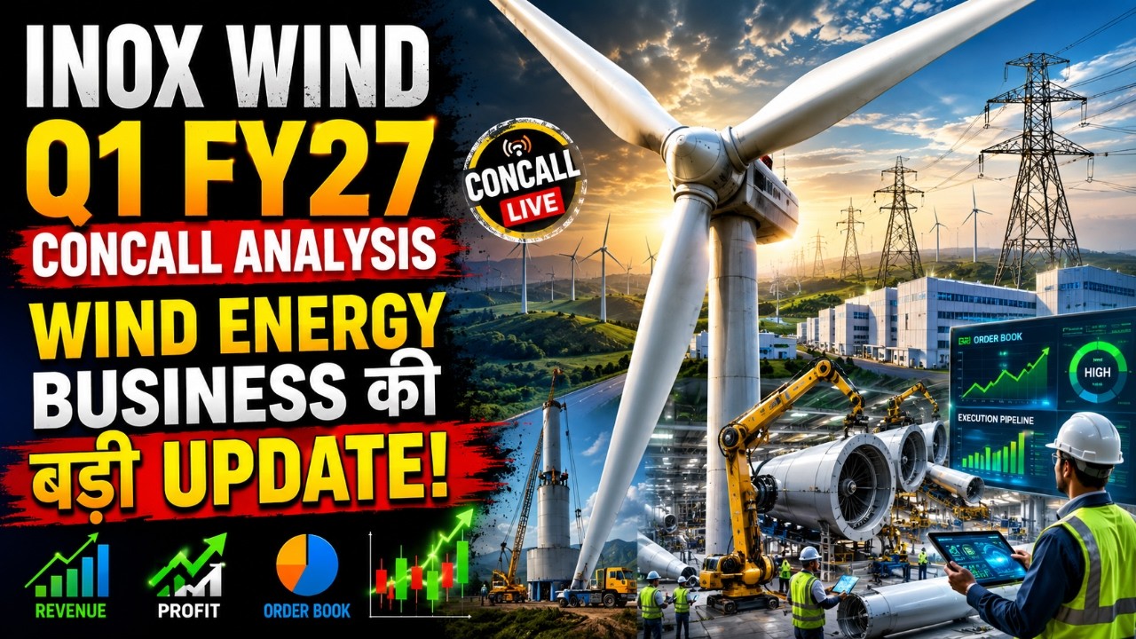 Inox Wind Q1 FY27 Concall | Revenue, EBITDA, Profit, Order Book | Wind Energy & Turbines | Analysis