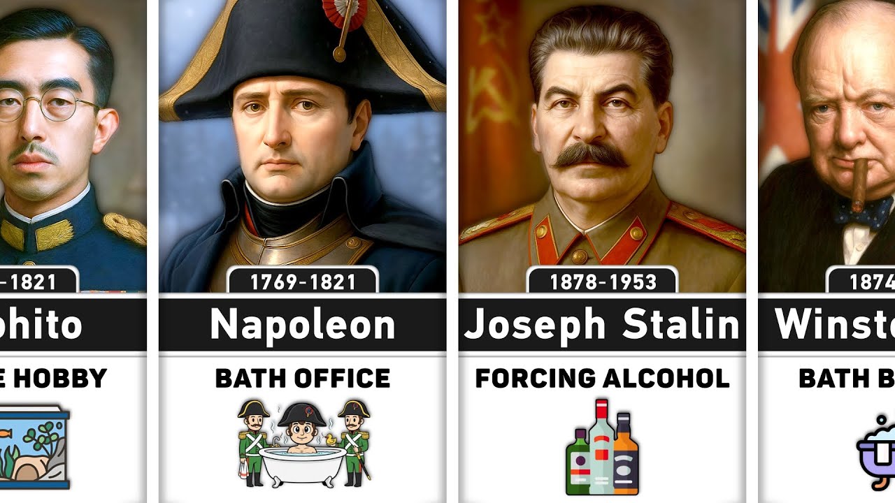 Strange Habits of Famous People in History! Some of Them You Won't Believe are Real