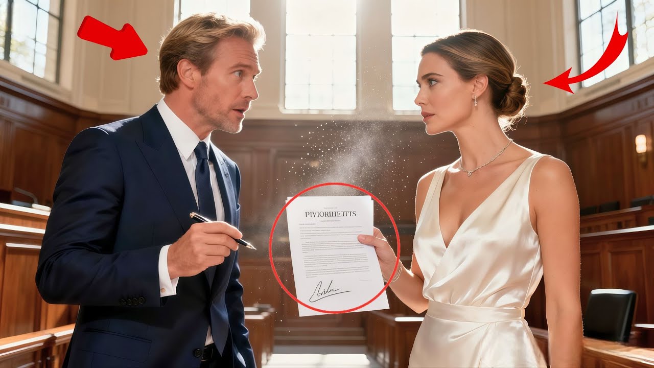 The Judge Was About To Finalize The Divorce — Until The Billionaire’s Wife Revealed A Signed Prenup