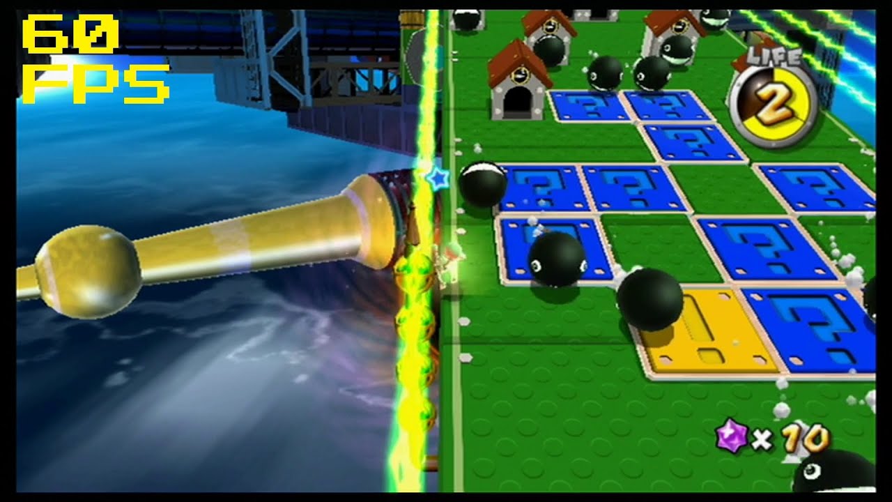 96. [60 FPS] Dreadnought's Colossal Cannons - Dreadnought Galaxy - Super Mario Galaxy