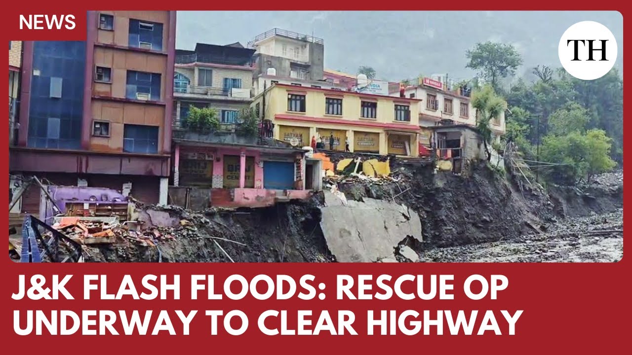 Flash floods in J&K's Ramban: Rescue operations underway to clear National Highway