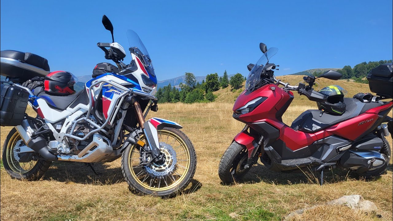 Rumunia Transalpina cały przejazd. Honda Africa Twin 1100 oraz Honda ADV 350.