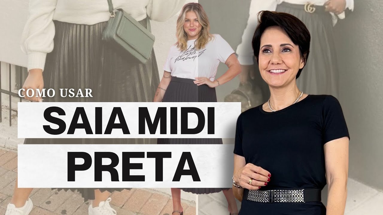 COMO USAR SAIA MIDI PRETA