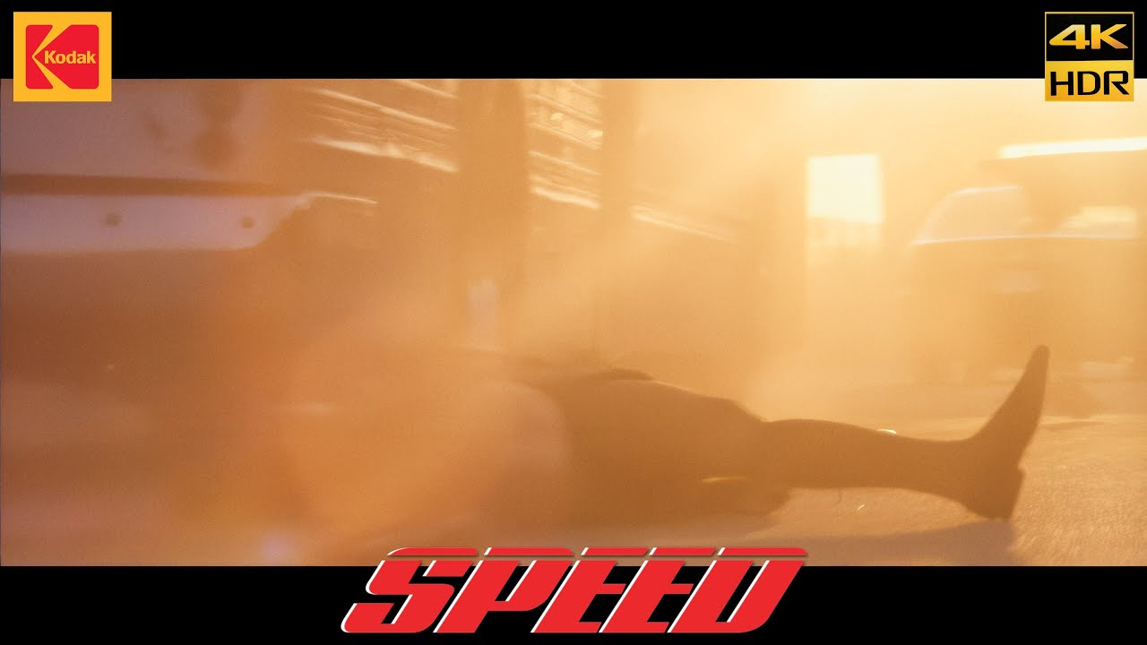 Speed (1994) Helen's Death Movie Clip scene 4K HDR10 Kodak 5247 Keanu Reeves Sandra Bullock