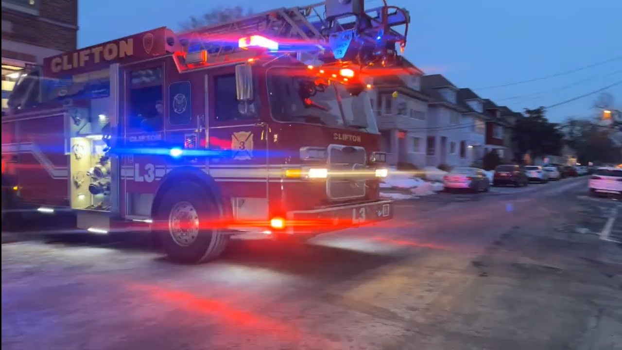 I’M BACK!! Clifton Fire Department Ladder 3 Responding 2-6-26