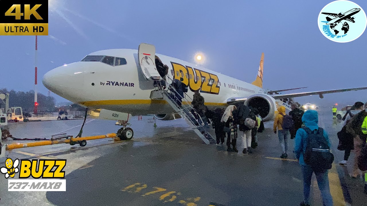 TRIP REPORT | First time on BUZZ B737MAX Flight | RYANAIR Boeing 737 MAX | Kraków to Palermo