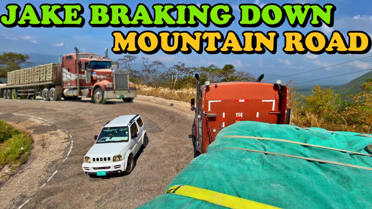 Jake Brake Echoing Down Mountain Road - 42.5T of Cement