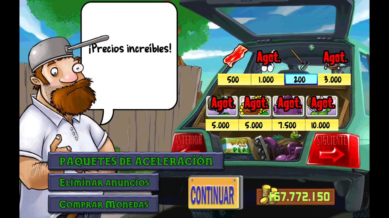 (se podrá completar pvz 1) solo con las plantas de crazy dave? Mr golden freddy 