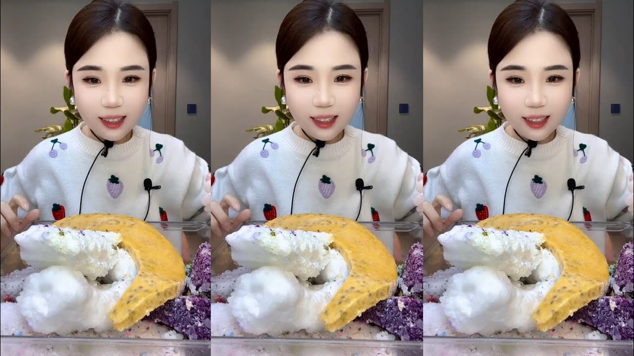 ASMR WHITE ICE EATING YY