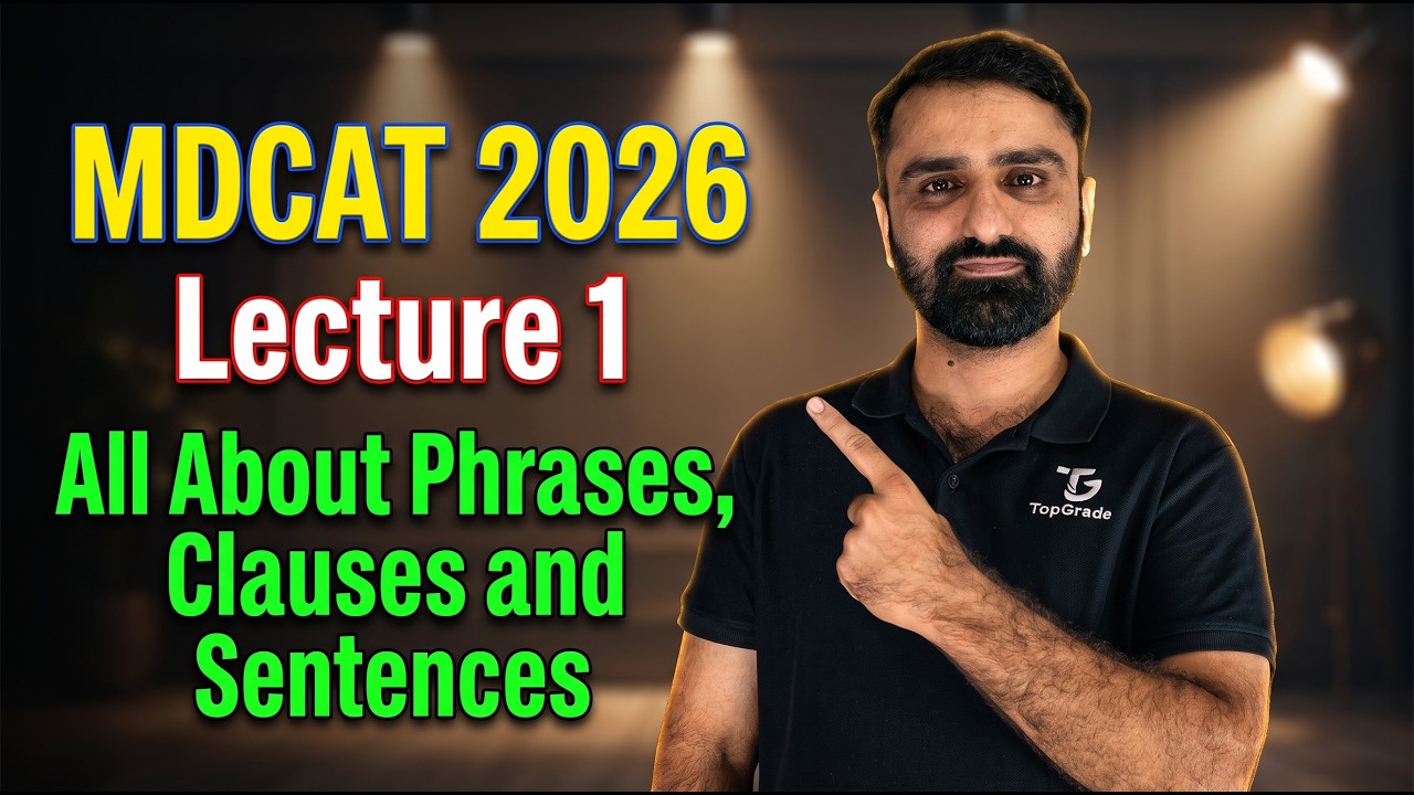Score 100% in MDCAT English Unit 1: Phrases, Clauses & Sentences Made Easy!