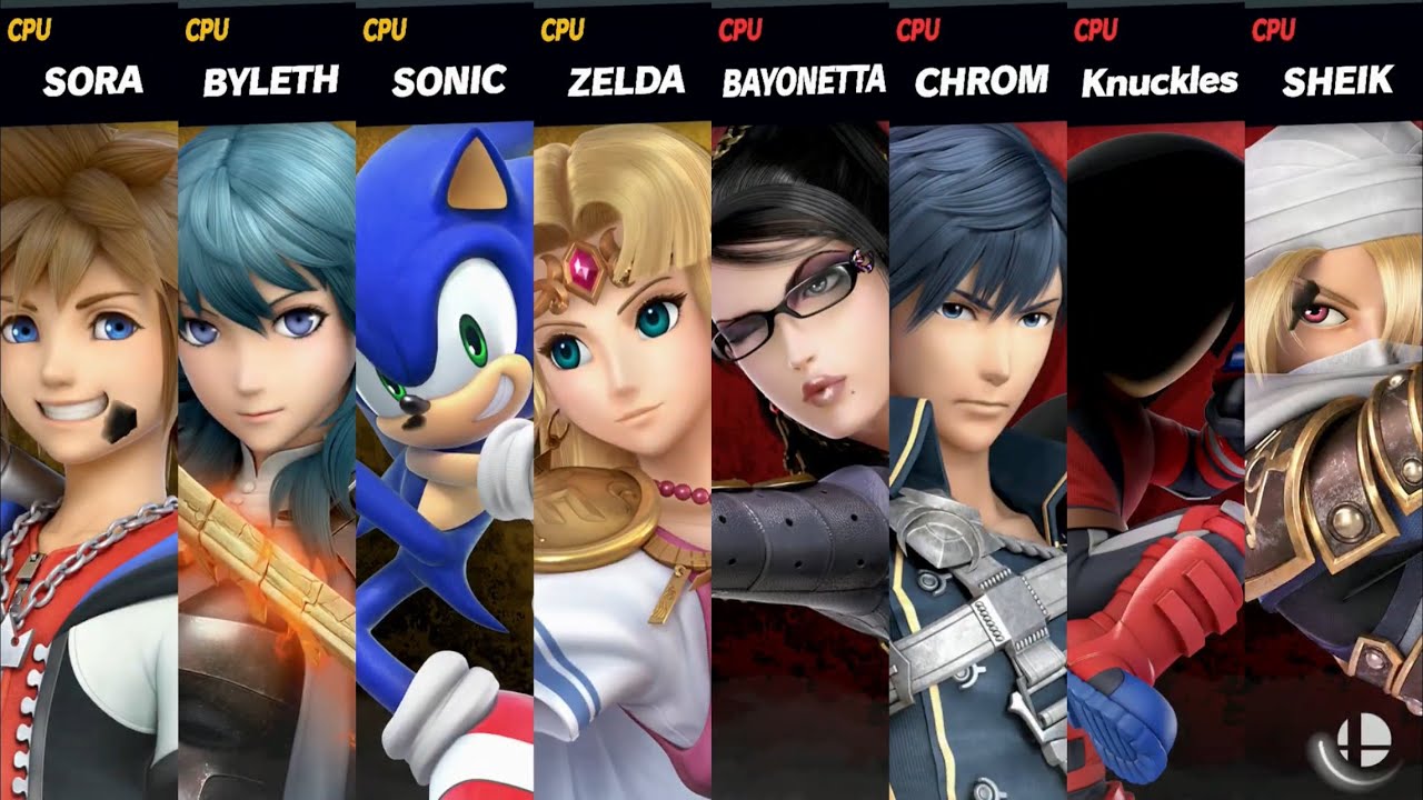 Super Smash Bros. Ultimate - Team Sora vs. Team Bayonetta