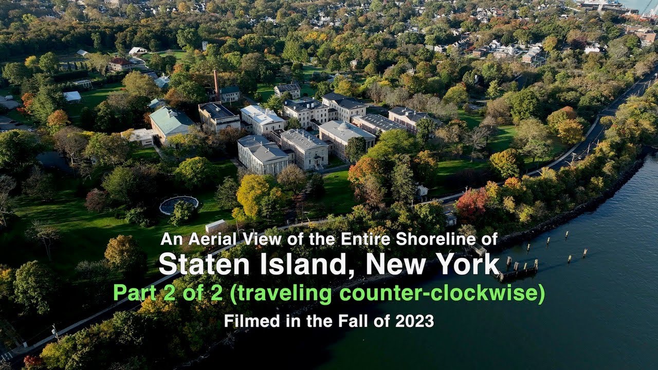 Aerial View of the Staten Island Shoreline - Part 2 of 2