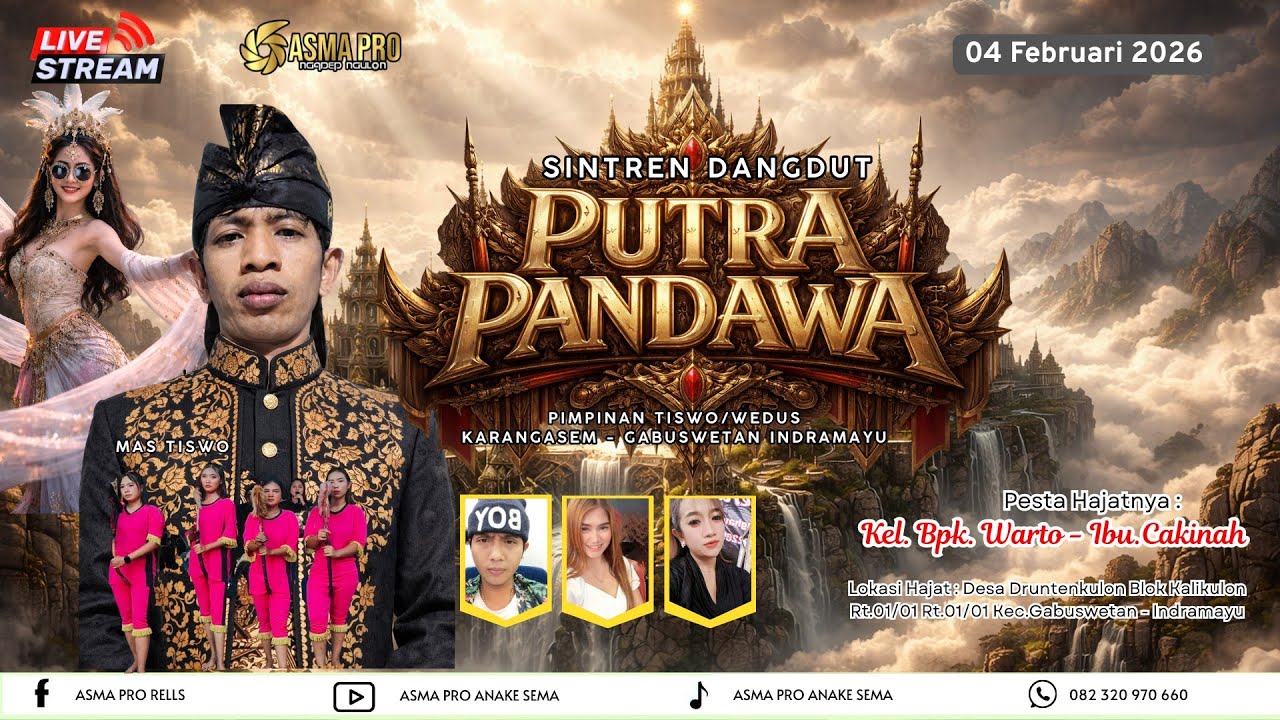LIVE SIANG | SINTREN DANGDUT PUTRA PANDAWA | TISWO/WEDUS GROUP | KALIKULON 04 FEBRUARI 2025