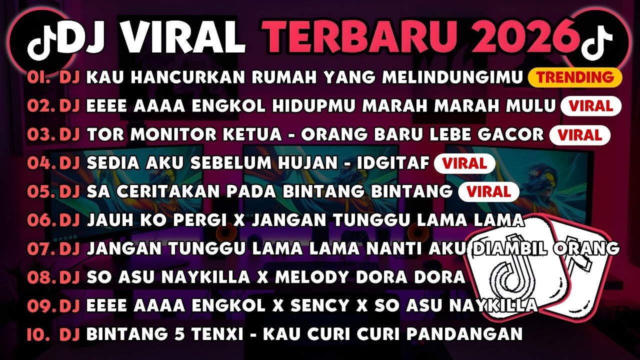 DJ TIKTOK TERBARU 2026🎵DJ KAU HANCURKAN RUMAH YANG MELINDUNGIMU🎵DJ EEEE AAAA ENGKOL HIDUPMU MARAH