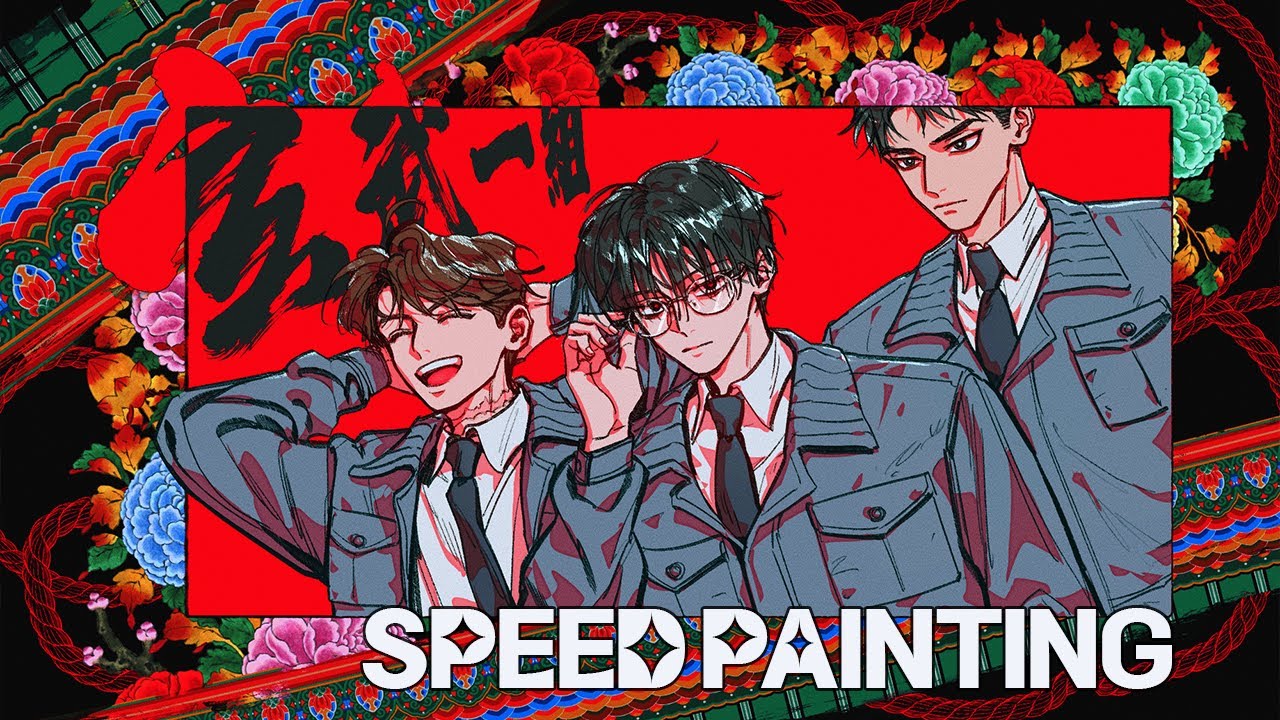 [Speed Painting] 괴담출근 현무1팀 팬아트 스피드페인팅 | CLIP STUDIO Time Lapse