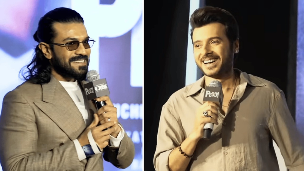 Divyenndu Fun With Ram Charan At PEDDI Delhi Press Conference | Naatu Cinema