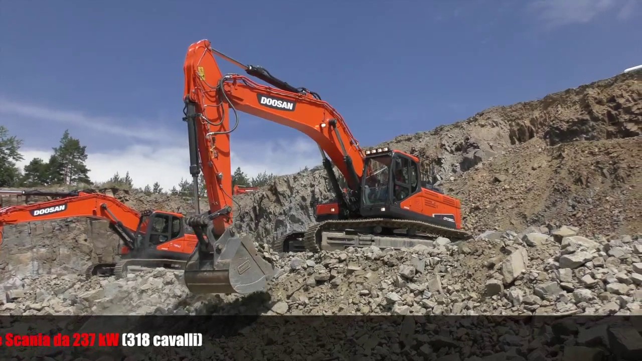 Abbiamo provato il Doosan DX380LC-5 ai Doosan Quarry Days 2017