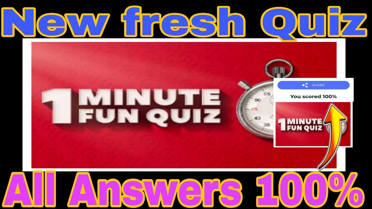 1-минутный увлекательный тест: ответ на 100% | QuizunviversE